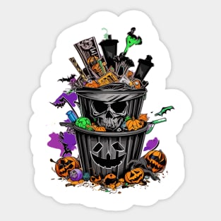 Trick or Trash Sticker